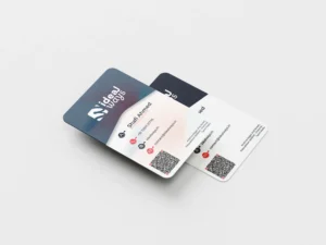 Ideal Ways Business Card in portrait format