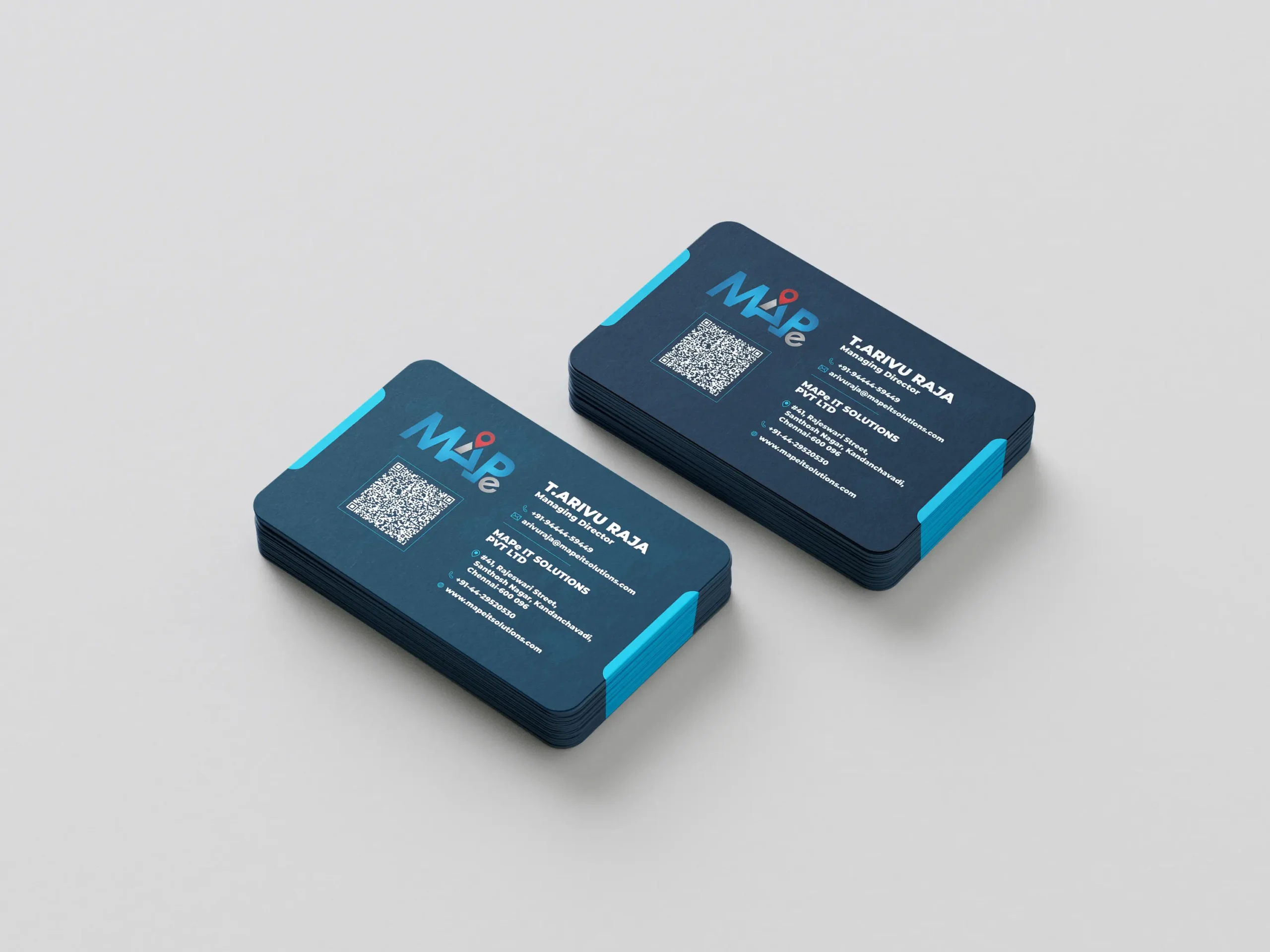 Ideal Ways Blue Business Card