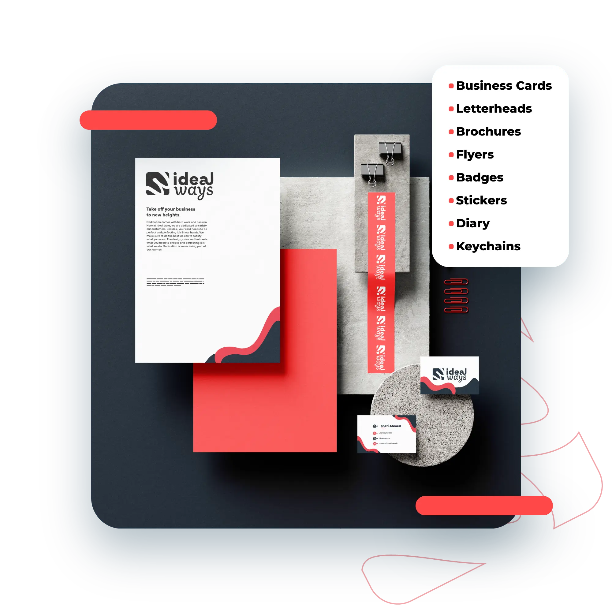 Ideal Ways Business Cards Letterheads Corporate gifts Hero Image